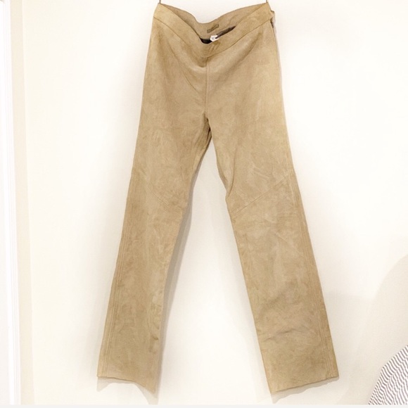 J.Crew Collection Genuine Suede High Waist Trouser - Picture 2 of 8